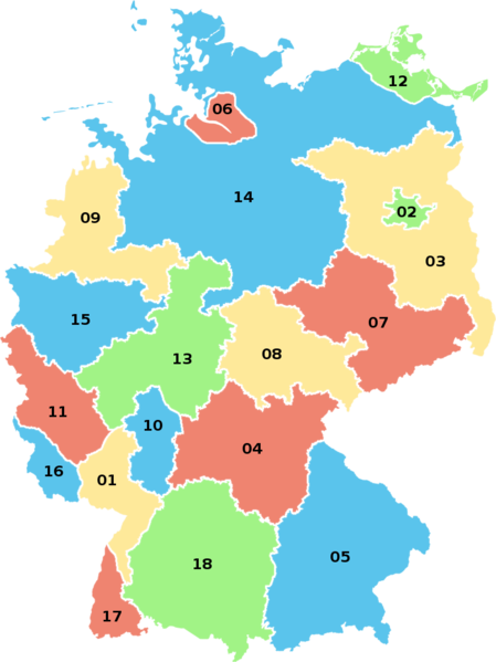 Fichier:Carte États membres d'Allemagne.png